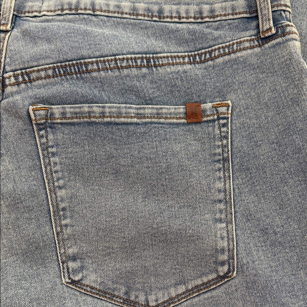 Jessica Simpson Light Blue Embroidered Flare Jeans - Picture 5 of 8